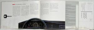 1992 Mercedes-Benz 190E Sales Brochure - German Text