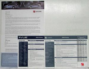 2003 Saturn Redesigned L-Series Promotional Sales Kit Mailer