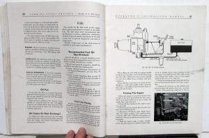 1949 Cummins H & NH Series Diesel Engines Operation & Maintenance Owners Manual