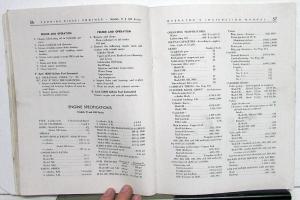 1949 Cummins H & NH Series Diesel Engines Operation & Maintenance Owners Manual