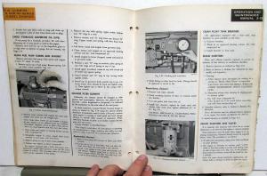 1962 Cummins H & NH Series Diesel Engines Operation & Maintenance Owners Manual