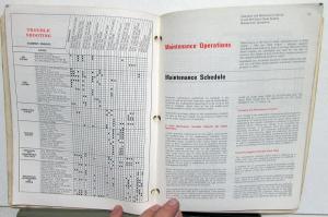 1968 Cummins H NH NT Series Diesel Engines Operation & Maintenance Owners Manual
