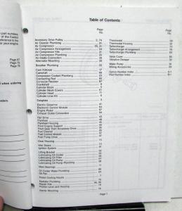 1996 Cummins L10-280G/300G Parts Catalog Book Natural Gas Transit Bus