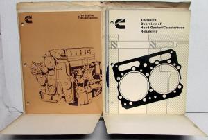 1982 Cummins L10 Diesel Engines Technical Service Bulletins Set W/Folder