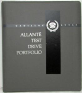 1991 Cadillac Allante Salesmans Test Drive Portfolio Folder