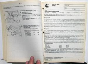 1998 Cummins Diesel Engines Service Parts Topics & Repair Times Manual January