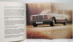 1973 Mercedes-Benz Coupé 280CE Prestige Sales Brochure w/ Price List- UK Market