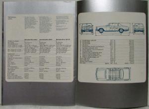 1973 Mercedes-Benz Coupé 280CE Prestige Sales Brochure w/ Price List- UK Market