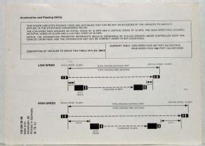 1980 Mercedes-Benz 280CE Consumer Information Brochure