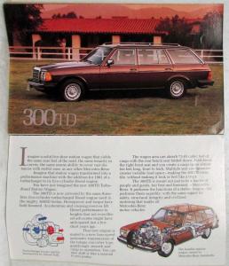 1981 Mercedes-Benz Small Flip-Up Full-Line Sales Brochure