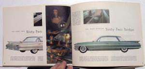 1961 Cadillac 62 60 75 Fleetwood DeVille Eldorado Small Sales Brochure Original