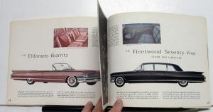 1961 Cadillac 62 60 75 Fleetwood DeVille Eldorado Small Sales Brochure Original