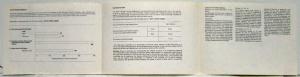 1982 Mercedes-Benz 300D Turbo Diesel Consumer Information Brochure