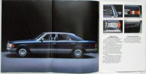 1982 Mercedes-Benz 380SE 380SEL 500SE 500SEL Sales Brochure - German Text