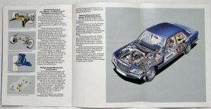 1982 Mercedes-Benz 380SE 380SEL 500SE 500SEL Sales Brochure - German Text