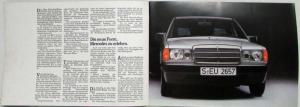 1983 Mercedes-Benz 190/190E Sales Brochure - German Text