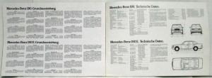 1983 Mercedes-Benz 190/190E Sales Brochure - German Text