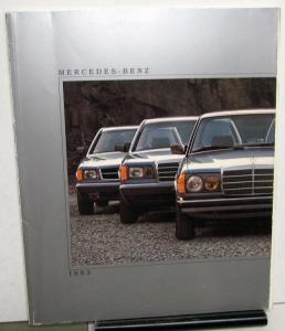 1983 Mercedes-Benz Full Line Prestige Sales Brochure