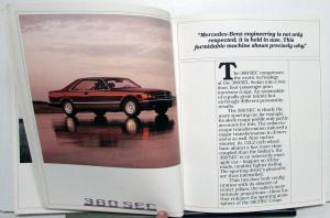 1983 Mercedes-Benz Full Line Prestige Sales Brochure