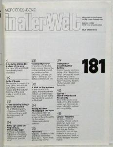 1983 Mercedes-Benz Magazine in aller Welt for Friends of 3-Pointed Star - No 181