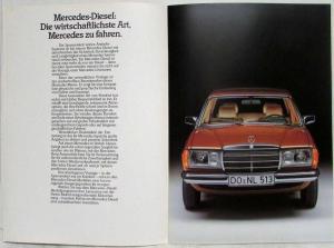 1984 Mercedes-Benz 200D 240D 300D Sales Brochure - German Text