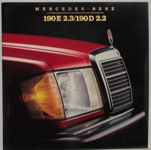 1984 Mercedes-Benz 190E 2.3 and 190D 2.2 Sales Brochure