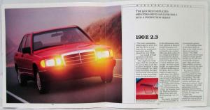 1984 Mercedes-Benz 190E 2.3 and 190D 2.2 Sales Brochure