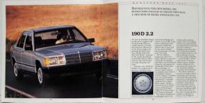 1984 Mercedes-Benz 190E 2.3 and 190D 2.2 Sales Brochure