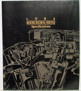 1984 Mercedes-Benz Specifications Folder