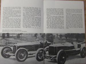 1962 Alfa Romeo History Highlights Racing ORIGINAL Booklet