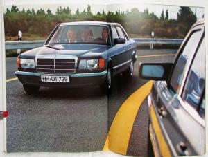 1981 Mercedes-Benz 280S 280SE 280SEL Prestige Sales Brochure