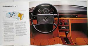 1981 Mercedes-Benz 280S 280SE 280SEL Prestige Sales Brochure