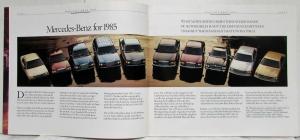 1985 Mercedes-Benz 190 Class Prestige Sales Brochure