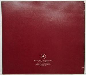 1985 Mercedes-Benz 190 Class Prestige Sales Brochure