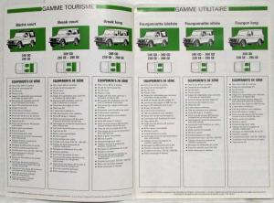 1986 Mercedes-Benz 4x4 All Terrain Sales Brochure - French Text
