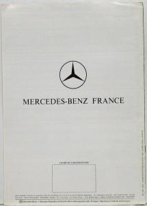 1986 Mercedes-Benz 4x4 All Terrain Sales Brochure - French Text