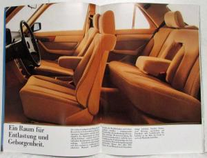 1986 Mercedes-Benz New S-Class Range Sales Brochure - German Text