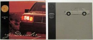 1986 Mercedes-Benz 300 Class Sales Brochure with Specifications Folder