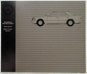 1986 Mercedes-Benz 300 Class Sales Brochure with Specifications Folder