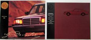 1986 Mercedes-Benz S-Class Sales Brochure with Specifications Folder