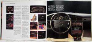 1986 Mercedes-Benz 190 Class Sales Brochure with Specifications Folder