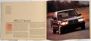 1986 Mercedes-Benz 190 Class Sales Brochure with Specifications Folder