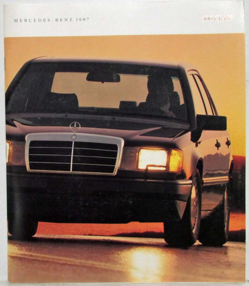 1987 Mercedes-Benz 300 Class Prestige Sales Brochure