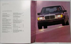 1987 Mercedes-Benz 300 Class Prestige Sales Brochure