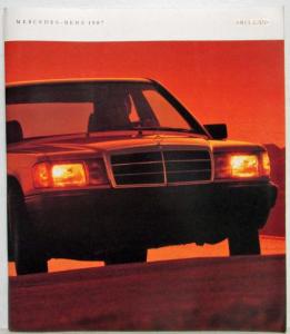 1987 Mercedes-Benz 190 Class Prestige Sales Brochure
