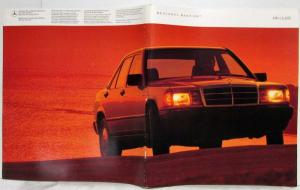 1987 Mercedes-Benz 190 Class Prestige Sales Brochure
