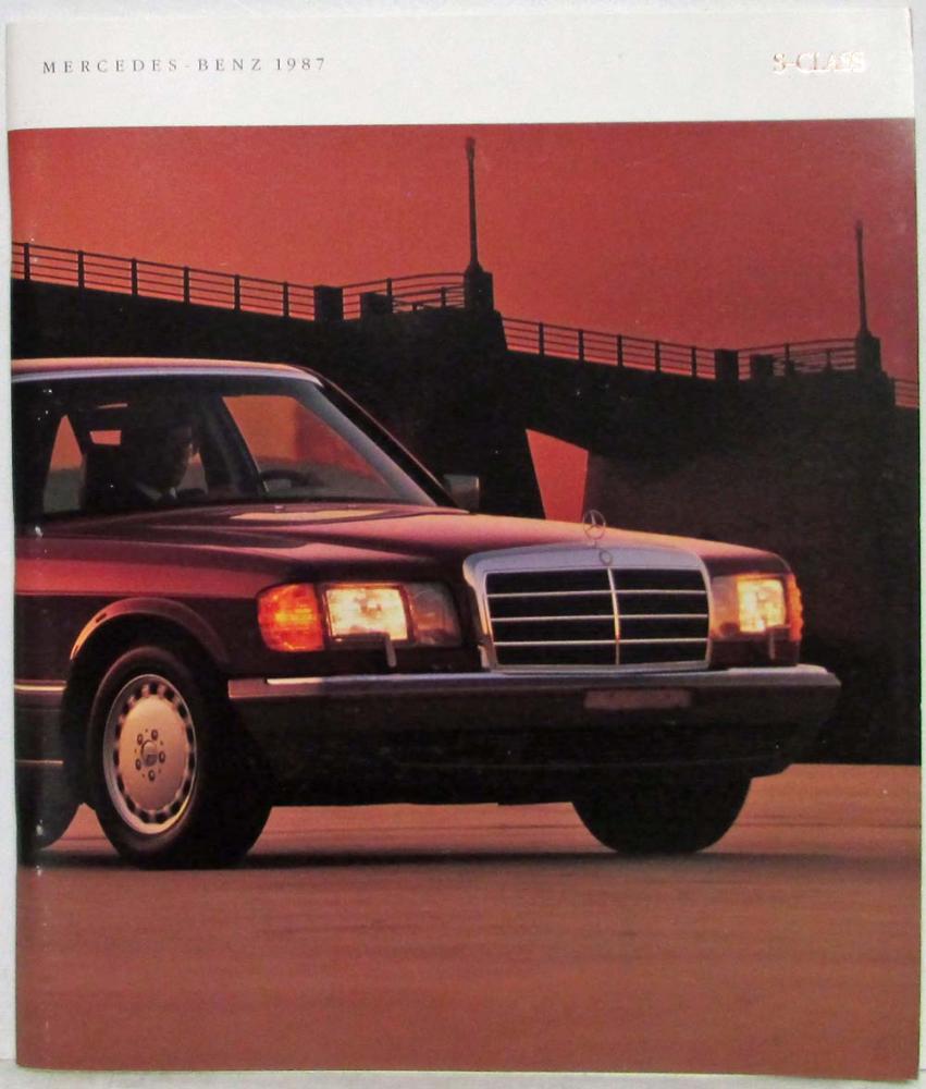 1987 Mercedes-Benz S-Class Prestige Sales Brochure
