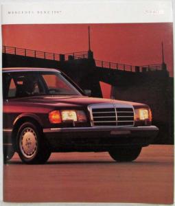 1987 Mercedes-Benz S-Class Prestige Sales Brochure