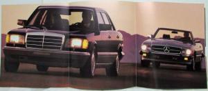 1987 Mercedes-Benz S-Class Prestige Sales Brochure