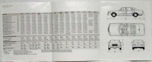 1987 Mercedes-Benz Technical Specifications Folder